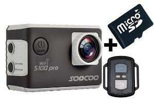 Camera Video Sport 4K iUni Dare S100 Pro Black, WiFi, mini HDMI, 2 inch LCD + Card MicroSD 16GB