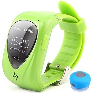 Ceas Smartwatch GPS Copii iUni U11,Telefon incoporat, Alarma SOS, Green + Boxa Cadou