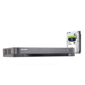 DVR HDTVI Turbo HD 3.0 Hikvision DS-7216HQHI-K1, 16 canale, 3 MP + HDD 2TB
