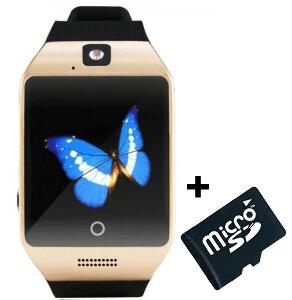 Smartwatch cu telefon iUni Apro U16, Camera, BT, 1,5 inch, Auriu + Card MicroSD 4GB Cadou