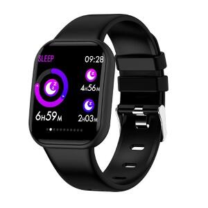 Bratara Fitness iUni X16, Bluetooth, Notificari, Pedometru, Monitorizare sedentarism, Puls, Black