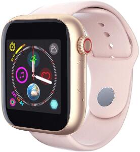 Ceas Smartwatch cu telefon iUni Z6S, Touchscreen, Bluetooth, Notificari, Camera, Pedometru, Pink