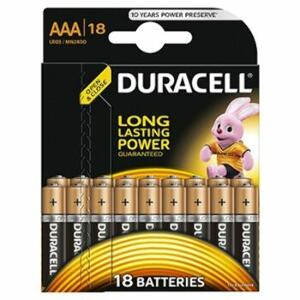 Baterie Duracell Basic AAA LR03 18buc
