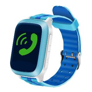 Ceas GPS Copii iUni Kid18, Telefon incorporat, Alarma SOS, 1.44 Inch, Blue