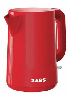 Fierbator Zass ZCK 10 RL Red Line, 2200 W, 1,7 L, baza rotativa, sistem de oprire automat/manual, indicator nivel apa, indicator luminos