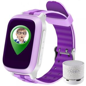 Ceas Smartwatch cu GPS Copii iUni Kid18, Telefon incorporat, Alarma SOS, 1.44 Inch, Pink + Boxa Cadou
