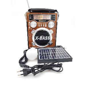 Radio MP3 portabil cu proiector si panou solar