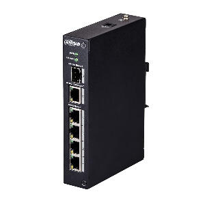 Switch cu 4 porturi Ethernet Dahua PFS3106-4T