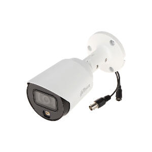Camera supraveghere exterior Dahua Full Color Starlight HAC-HFW1239T-A-LED, 2 MP, lumina alba 20 m, 3.6 mm, microfon