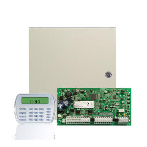 Centrala alarma antiefractie DSC Power PC 1616ICON cu tastatura PK5501, 2 partitii, 6 zone, 48 coduri utilizatori