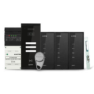 Set interfon Electra Smart INT-ELEC-05, 3 familii, RFID, 6 tag-uri