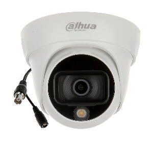 Camera supraveghere dome Full Color Dahua Starlight HAC-HDW1239TL-A-LED, 2 MP, LED-uri albe 20 m, 3.6 mm, microfon