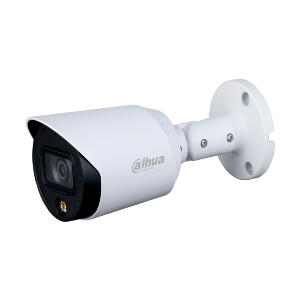Camera supraveghere exterior Full Color Dahua Starlight HAC-HFW1239T-LED, 2 MP, LED-uri albe 20 m, 3.6 mm