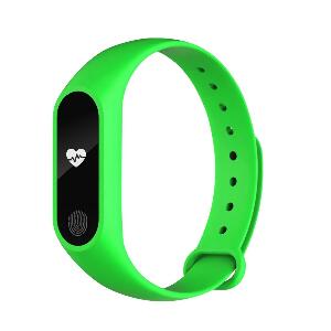 Bratara Fitness Techstar® M2 Verde, 0.42 inch OLED, Alerte, IP65, Monitorizare Cardiaca, Bluetooth 4.0