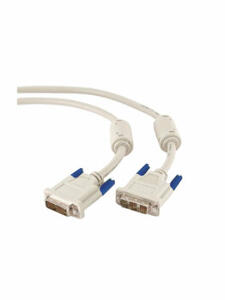 Cablu monitor DVI-D / DVI-D single link, Full HD, Migros, 1.8 m, Alb