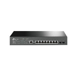 Switch cu 8 porturi PoE+ TP-Link T2500G-10MPS, 8000 MAC, 20 Gbps