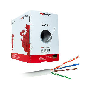 Cablu UTP Hikvision DS-1LN5EU-G/CCA, Cat 5e, pret/rola 305 m