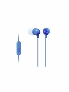 Casti audio In-ear, Sony, MDREX15APLI.CE7, Control Telefon, Albastru