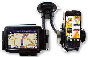 Suport auto pentru telefon dublu pentru telefon si GPS+CADOU