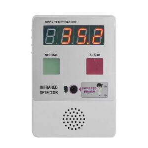 Termometru IR digital fara contact GS1606, detectare febra, alarma vocala, montare fixa