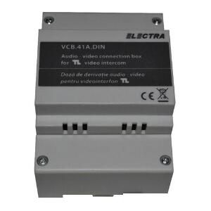 Doza derivatie audio-video Electra VCB.41A.DIN, plastic, aparent