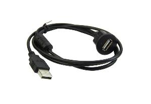 Cablu extensibil rotund adaptor cu un port USB auto cu fixare in locul brichetei sau oriunde