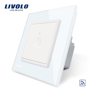 Intrerupator simplu wireless cu touch Livolo din sticla, Serie noua