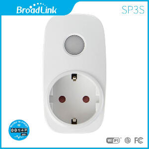 Priza inteligenta programabila BroadLink SP3-S Wi-Fi cu monitor energie, Control de pe telefonul mobil