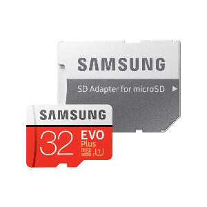Card de memorie Samsung EVO Plus 32 GB MB-MC32GA/EU + Adaptor SD, Memorie interna de tip USH-I