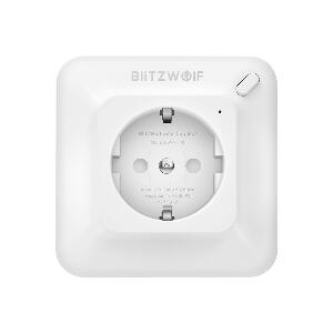 Priza inteligenta Blitzwolf BW-SHP8, Alb, 3680W, 16A, Monitorizare consum, Compatibil Alexa, Google Home si IFTTT