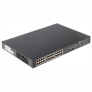 Switch cu 24 porturi PoE Dahua PFS4226-24GT-360, 8000 MAC, 52 Gbps, cu management, PoE