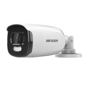 Camera supraveghere exterior Hikvision TurboHD ColorVu DS-2CE12HFT-F28, 5 MP, lumina alba 40 m, 2.8 mm