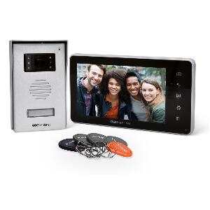 Interfon video cu fir SCS Sentinel VisioKit 7, 5 Ecusoane hands-free pentru acces, Ecran tactil 7 inch