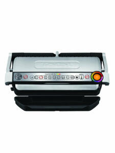 Gratar electric Tefal OptiGrill+ XL Snacking & Baking, GC724D12, 2000 W, 9 programe de gatire, indicator pentru nivelul de gatire, Argintiu