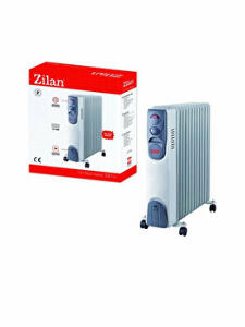 Calorifer electric Zilan ZLN-2135, 2500 W, 3 trepte de putere, termostat reglabil, Alb
