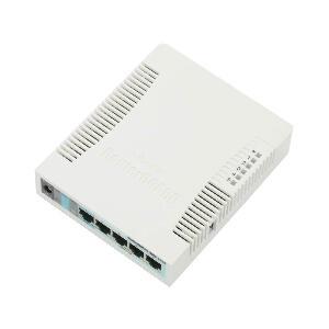 Acces Point wireless MikroTik RB951G-2HND, 5 porturi, 2.4 GHz, 300 Mbps, PoE pasiv