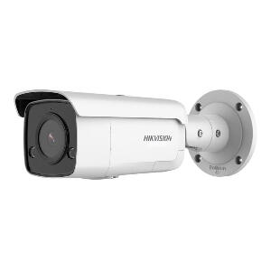 Camera supraveghere exterior IP Hikvision AcuSense DS-2CD2T86G2-ISU/SL, 8 MP, IR 60 m, 2.8 mm, microfon, slot card, stroboscop