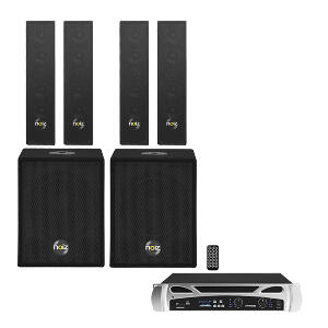 Sistem sonorizare Noiz Satellite Bass Box Complete-VPA1000 022145, 1000 W, 12 inch, bluetooth