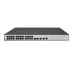 Switch cu 24 porturi Aruba JG962A, 128 Gbps, 95.2 Mpps, 16.000 MAC, 2 porturi SFP, 1U, PoE, cu management