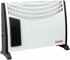Convector electric Zass ZKH 02 T, 2000 W, 3 trepte de putere, Termostat reglabil, Turbo