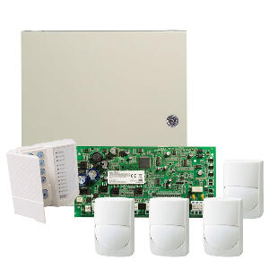 Sistem alarma antiefractie DSC PC1616-4XRXC-ST, 2 partitii, 6 zone, 48 utilizatori, 4 detectori
