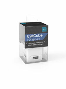 USBcube Original DesignNest 10465WT/EUOUMC, 4 porturi, USB-A, 3.9 x 3.9 x 3.9 cm, Alb
