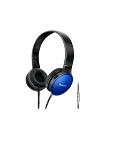 Casti on-ear Panasonic RP-HF300ME-A, cu fir, microfon, Jack 3.5, Albastru