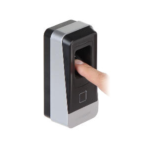 Cititor biometric Hikvision DS-K1201MF, Mifare, card/amprenta, 5.000 amprente