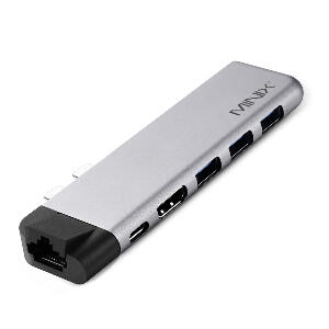 Adaptor Multiport USB MINIX NEO C-DESI USB-C, HDMI, Gigabit
