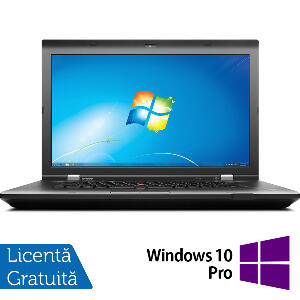 Laptop LENOVO ThinkPad L530, Intel Core i5-3230M 2.60GHz, 4GB DDR3, 500GB SATA, DVD-RW, 15.6 Inch, Fara Webcam + Windows 10 Pro