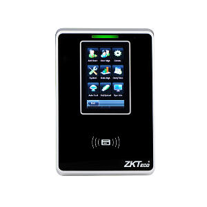 Cititor de proximitate pentru prezenta RFID ZKTeco TA-SC705ZMM-2-W, WiFi, Mifare, 13.56 MHz, ecran 3 inch, 10.000 carduri, 100.000 evenimente, PoE