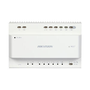 Distribuitor video/audio Hikvision DS-KAD706-S, 6 canale, 7 W, 2 fire