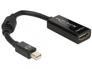 Adaptor mini Displayport la HDMI pasiv T-M negru, Delock 65099