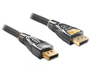 Cablu DisplayPort v1.2 4K Ultra HD 60Hz Premium T-T 2m, Delock 82771